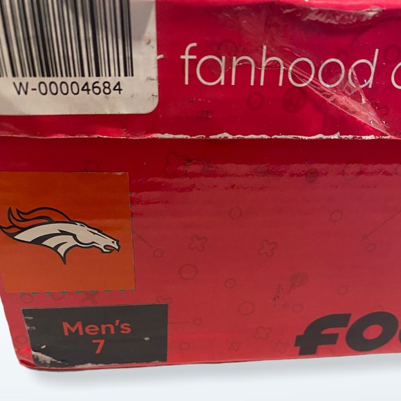 NFL DENVER BRONCOS HIGH TOP BIG LOGO CANVAS SHOES - Picture 6 of 12